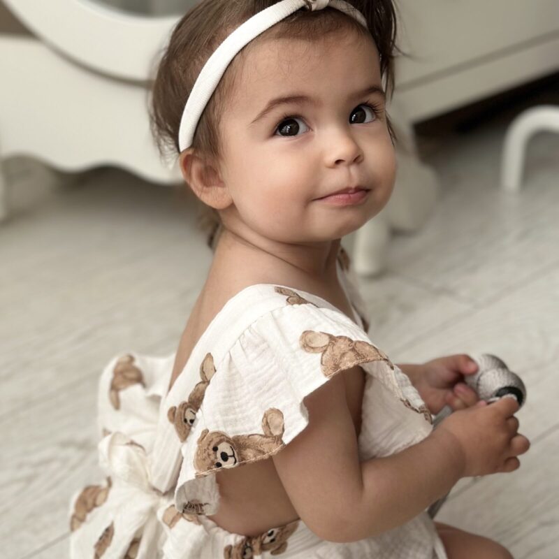 שמלת-בודי + פפיון (דובונים)