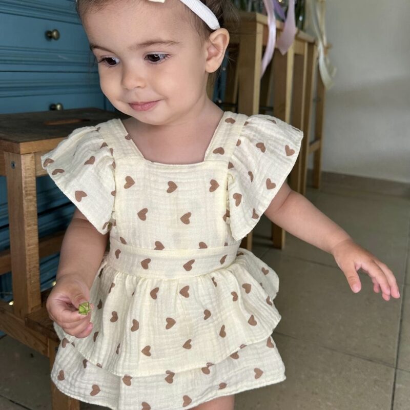 שמלת-בודי + פפיון (לבבות)